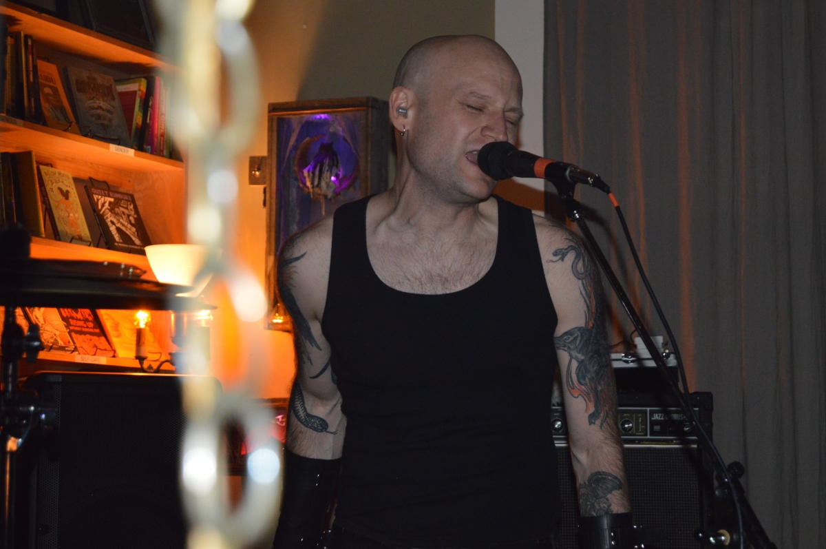 Harsh R screams his lyrics throughout Blackbird on Tuesday. Photo credit: Daelin Wofford