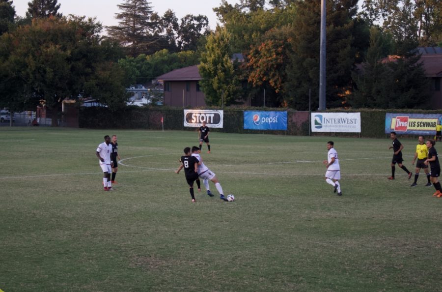 Chico State controls possession against Seattle Pacific in this archived photo Photo credit: Maury Montalvo