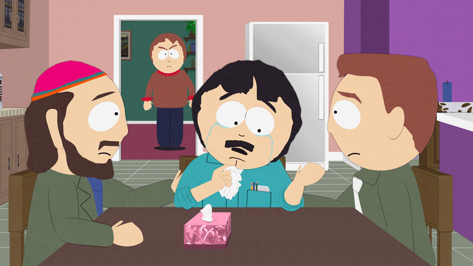 "South Park" tackles shootings and menstrual cycles in an underwhelming season 22 premiere. Image courtesy of Comedy Central.