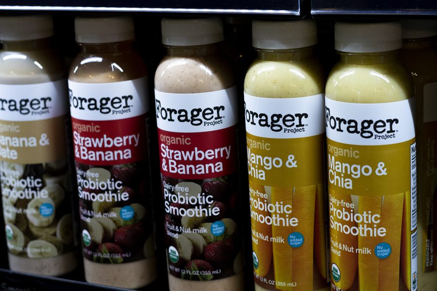 Forager is a healthy drink alternative that is dairy-free and probiotic. Sold at Urban Roots in the Bell Memorial Union. Photo credit: Dominique Wood