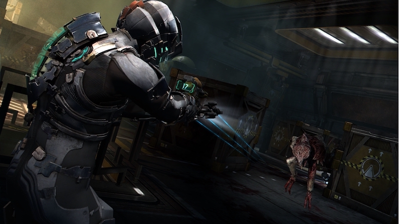 The game Dead Space has plenty of atmosphere and jump scares to satisfy the science-fiction horror fans. Image from Electronic Arts.