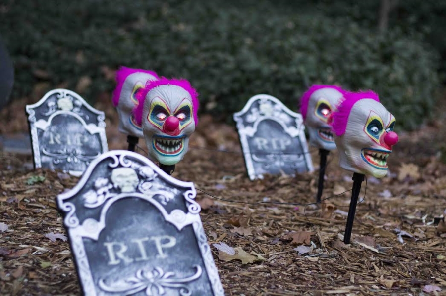 Different residence hall communities worked together to create a spooky experience for students during CoCo’s Creepy Carnival on Halloween night Photo credit: Brian Luong