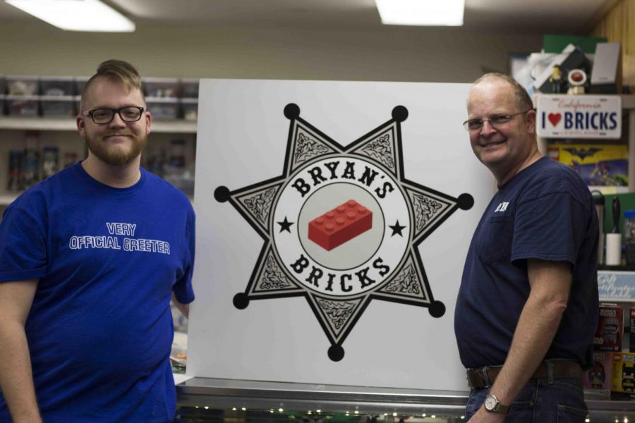 Bryan Marshall (right) and Jason Threewit have opened up Bryans Bricks to children affected by the Camp Fire. Photo credit: Brian Luong