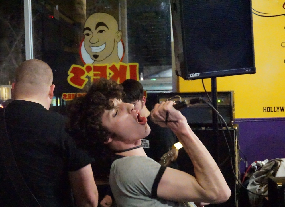 Milo Hopkins of Rogue Squadron performing at Ike's. Photo credit: Angel Ortega