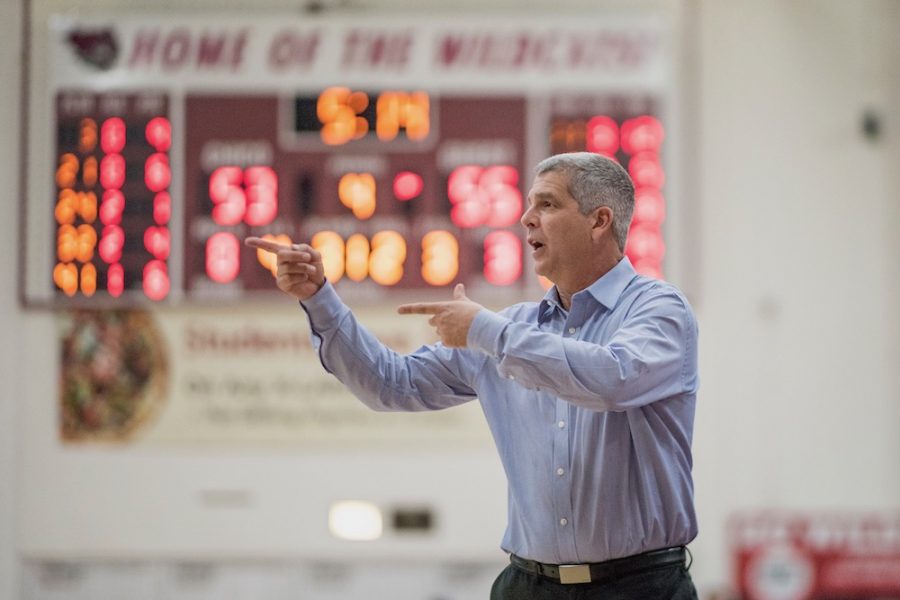 Coach Brian Fogel owns a 178–130 record as Chico State womens basketball coach and a 268-179 record in 15 years as an NCAA head coach. in Acker Gym on Tuesday, October 9, 2018.
Image credit: Chico State sports information