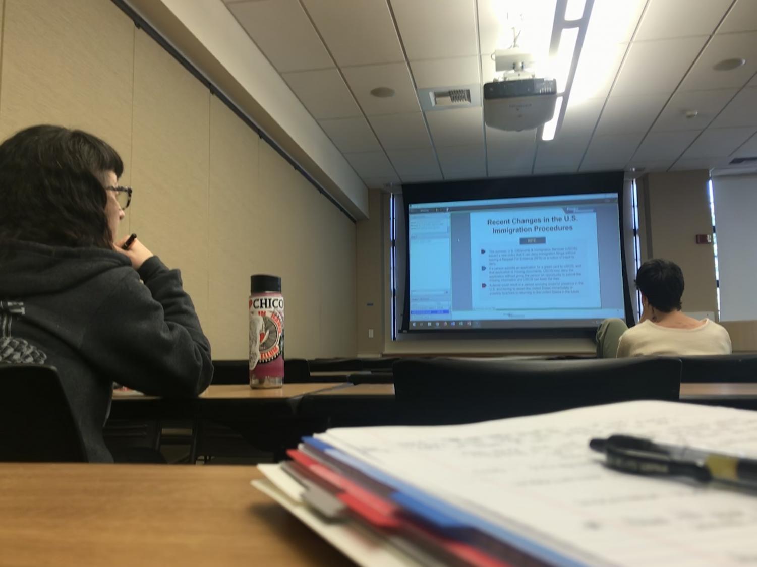 Students learn during an event for Undocuweek. Photo credit: Janette Estrada