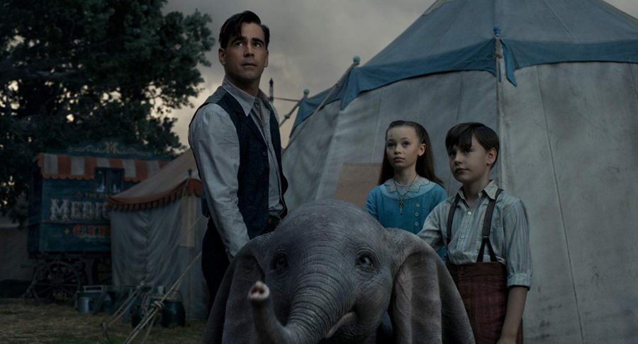 Colin Farrell, Nico Parker and Finley Hobbins star in Dumbo.
IMDb website phot