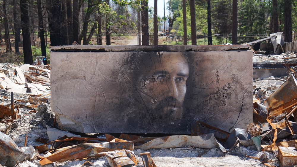 A depiction of Jesus Christ on the baptismal pool at the Hope Christian Church on Pentz Road in Paradise. Photo credit: Angel Ortega