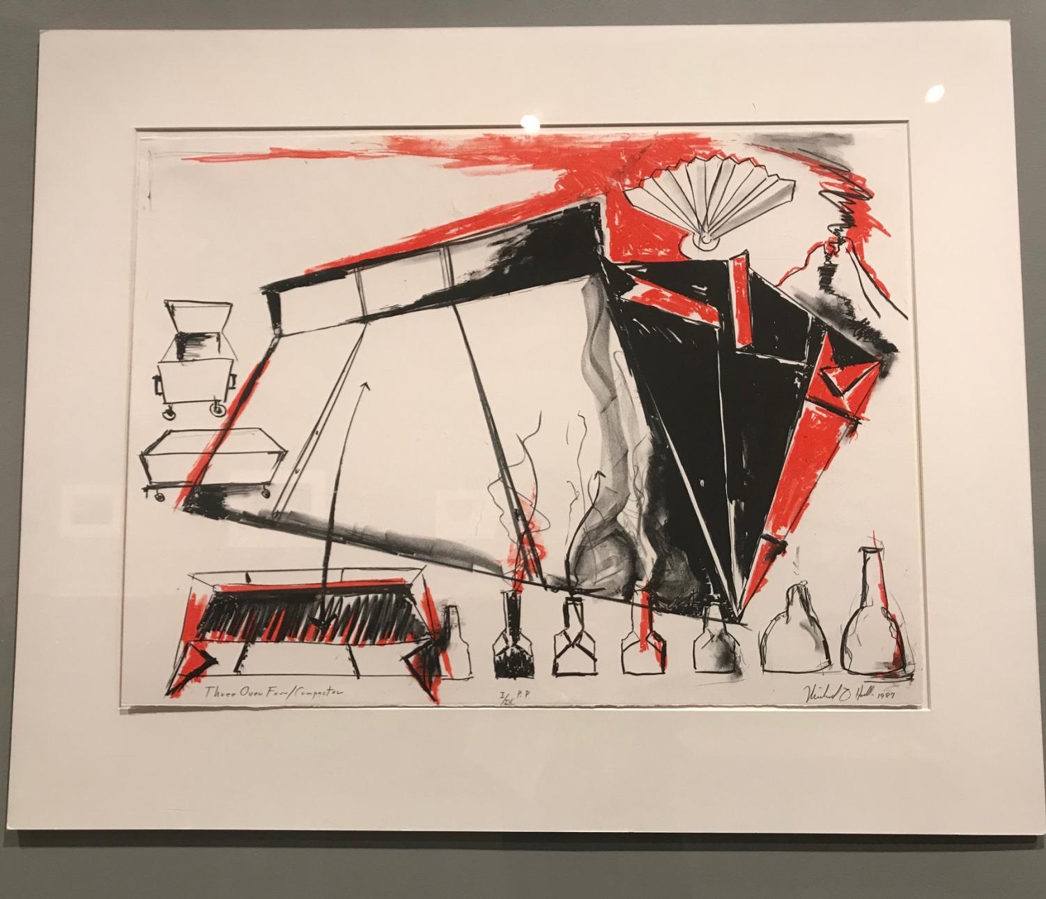 "Three Over Four/Compator" by Michael David Hall, curated by Sheri Simmons. Courtesy of the Janet Turner Print Museum. Photo credit: Danielle Kessler
