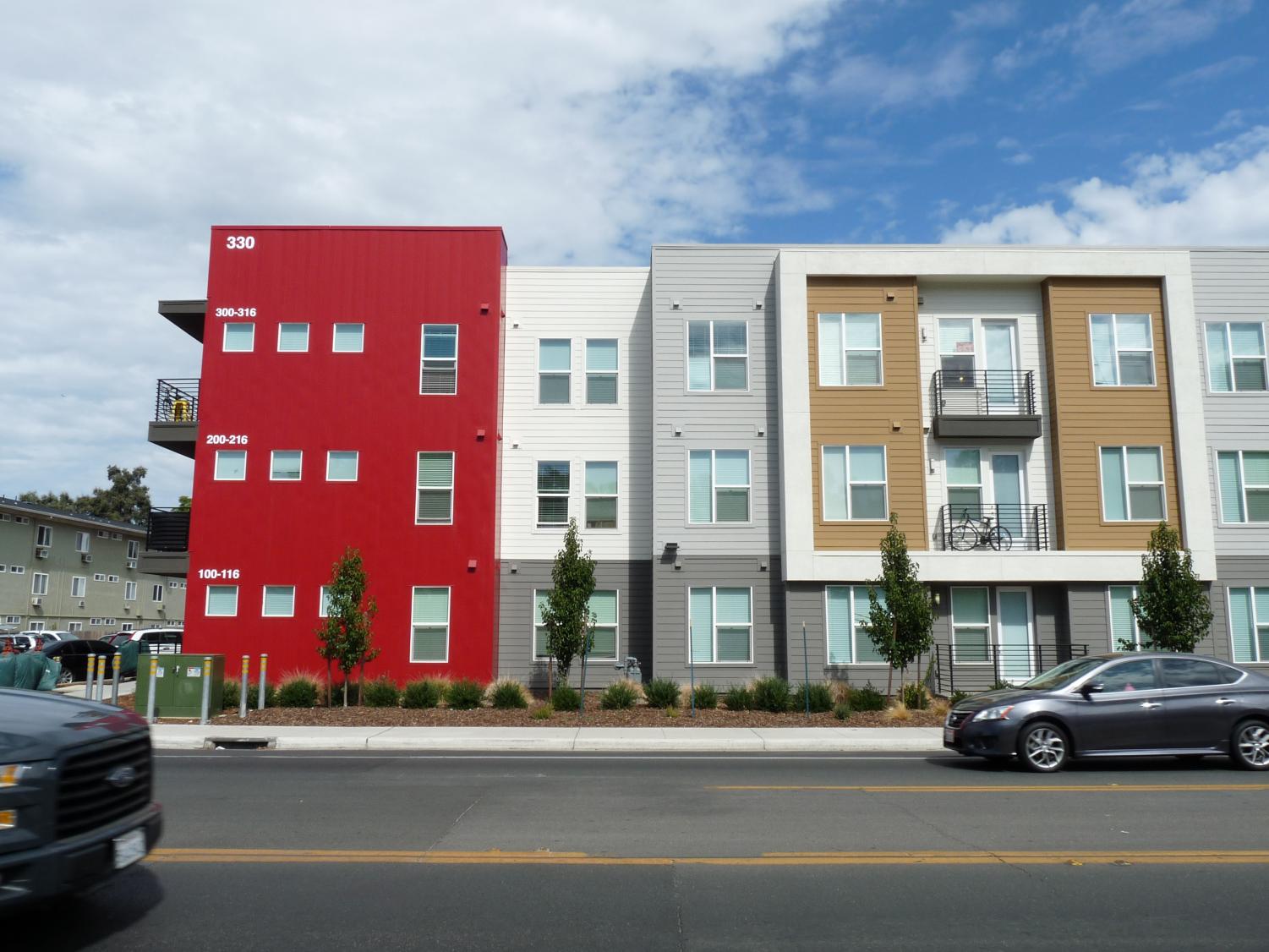 Campus Walk is one of three "luxury" student apartments on Nord Avenue. Photo credit: Jessie Imhoff