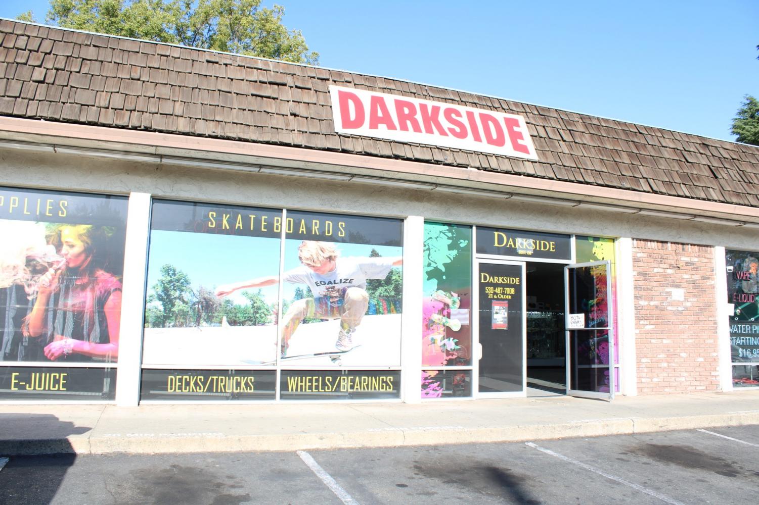 The smoke shop Darkside sells multiple different vaping products. Photo credit: Julian Mendoza