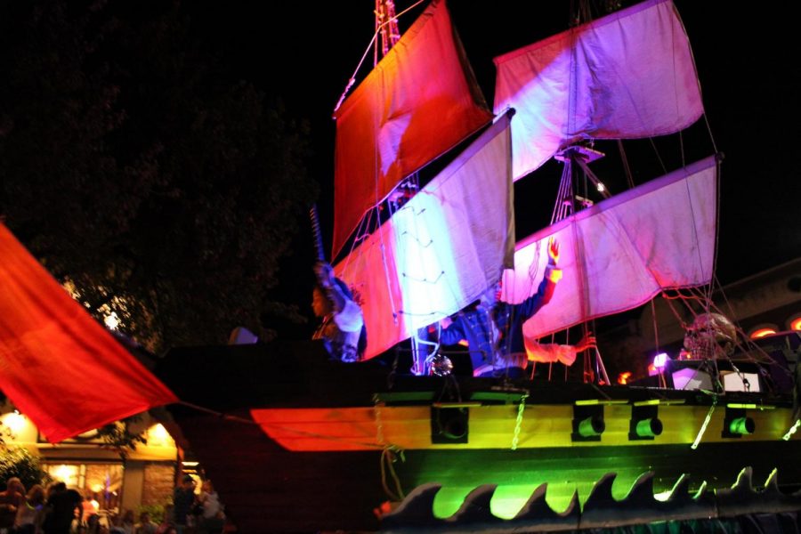 The Pirate ship was one of the tallest floats in the parade Photo credit: Julian Mendoza