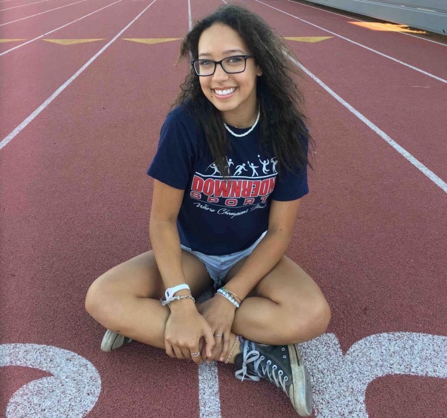 Hailey Fune is currently a senior at Chico High School and has participated in the track and field team all four years. Photo credit: Karina Cope