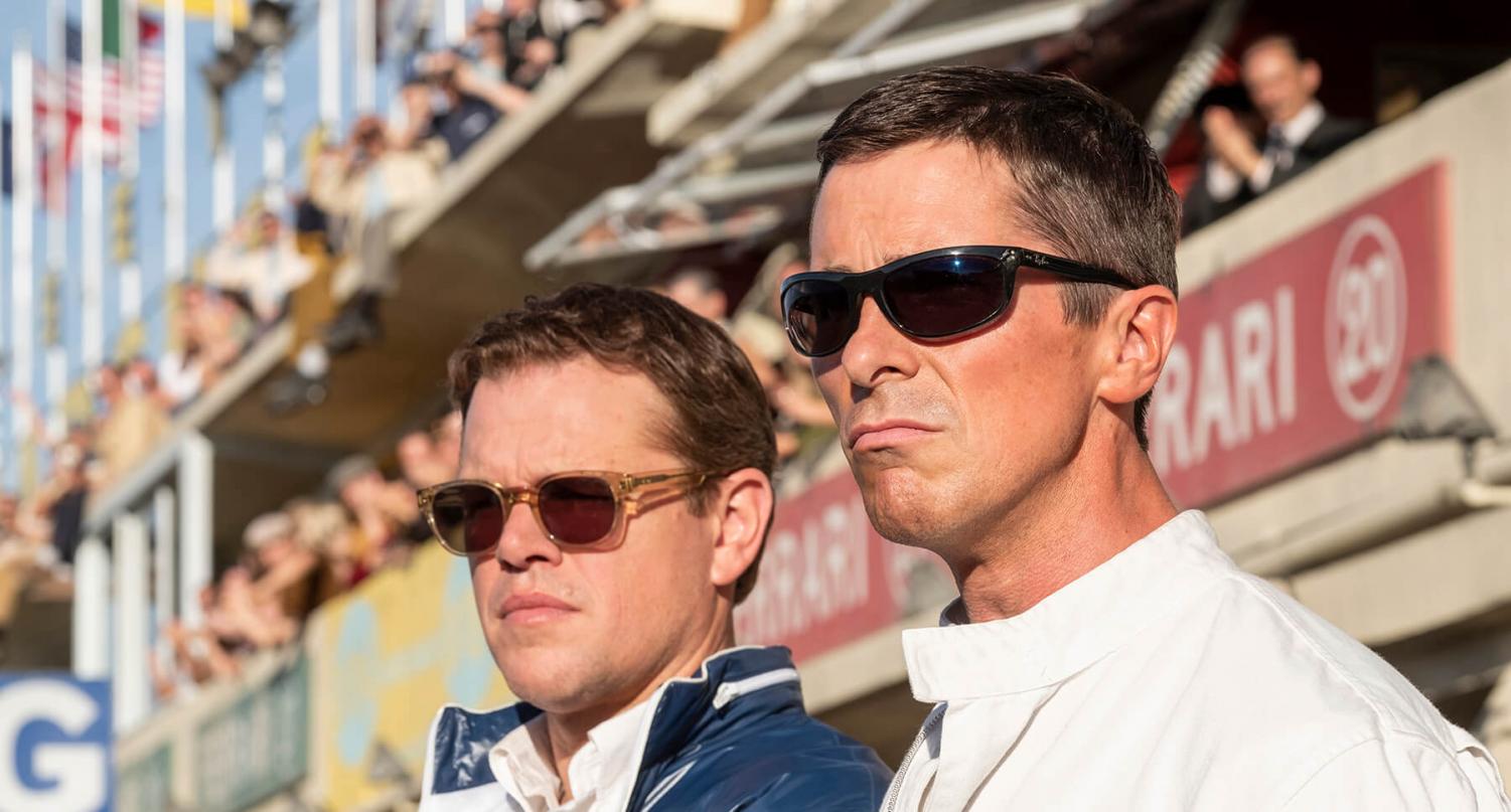 Matt Damon and Christian Bale star as Carroll Shelby and Ken Miles, respectively in "Ford v Ferrari." 
Courtesy of Fox Movies.