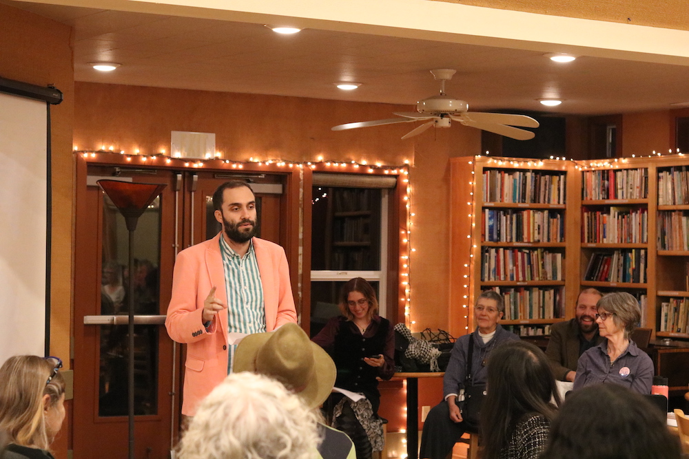 Associate planner Dexter O'Connell shared his opinion with the group. Photo credit: Hana Beaty