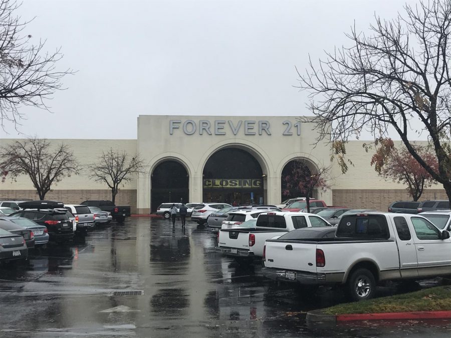 The Forever 21 in the Chico Mall is set to close in January. Photo credit: Jessie Imhoff
