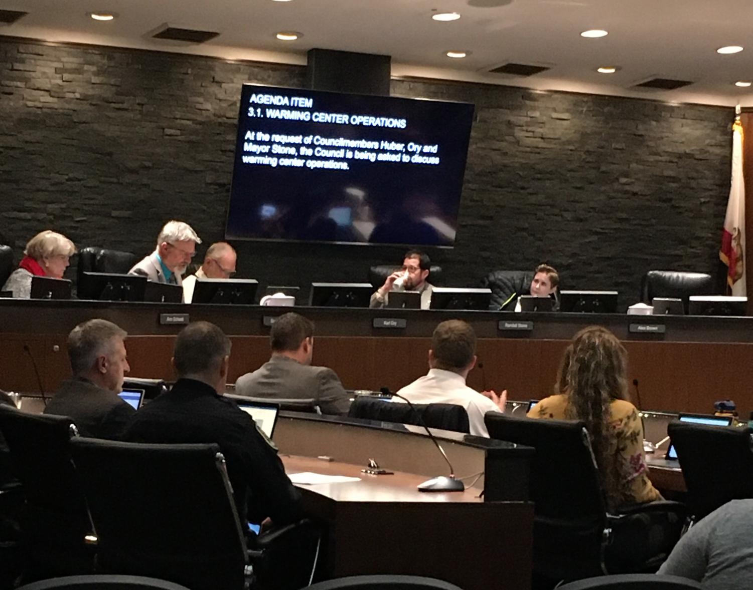 Mayor Stone called for a special council meeting Tuesday to address the issue of warming centers in harsh temperatures. Photo credit: Jack Lewis