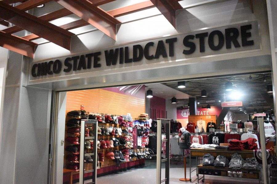 The outside of the Chico State Wildcat Store.