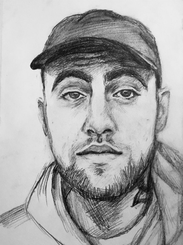 The 20-year-old behind the Mac Miller viral drawing - BBC News