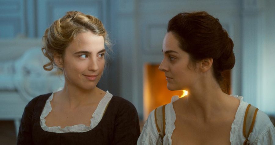 Left to right: Adèle Haenel and Noémie Merlant star as Héloïse and Marianne in Portrait of a Lady on Fire. 
Courtesy of Pyramide Films