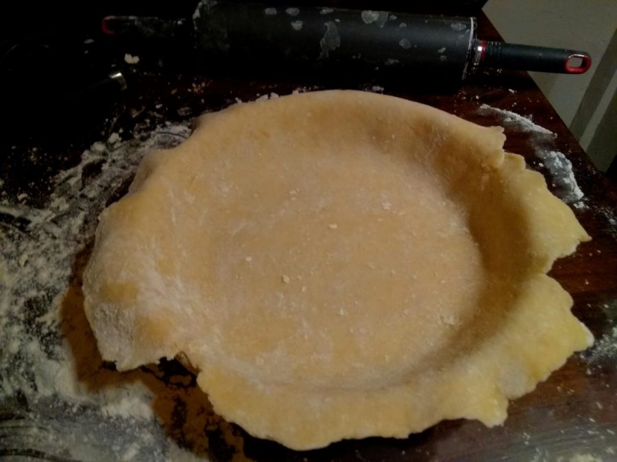 Butter pie crust success! Photo by Ian Hilton, 2/23/21.