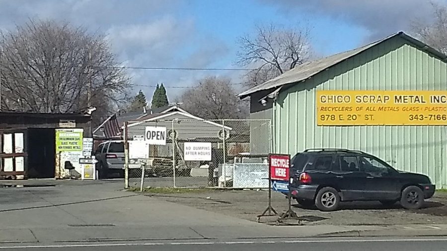 Chico Scrap Metal remains at its 20th Street location despite city rezoning ordinances. February 2, 2021.