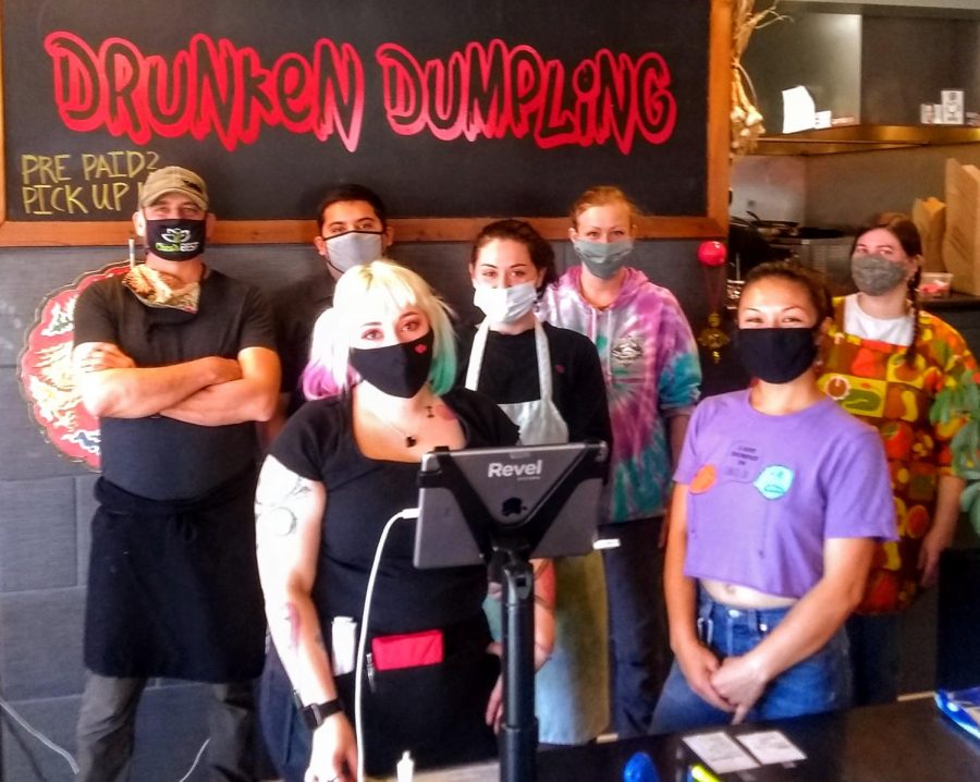The Drunken Dumpling gang, ready to please your palate.