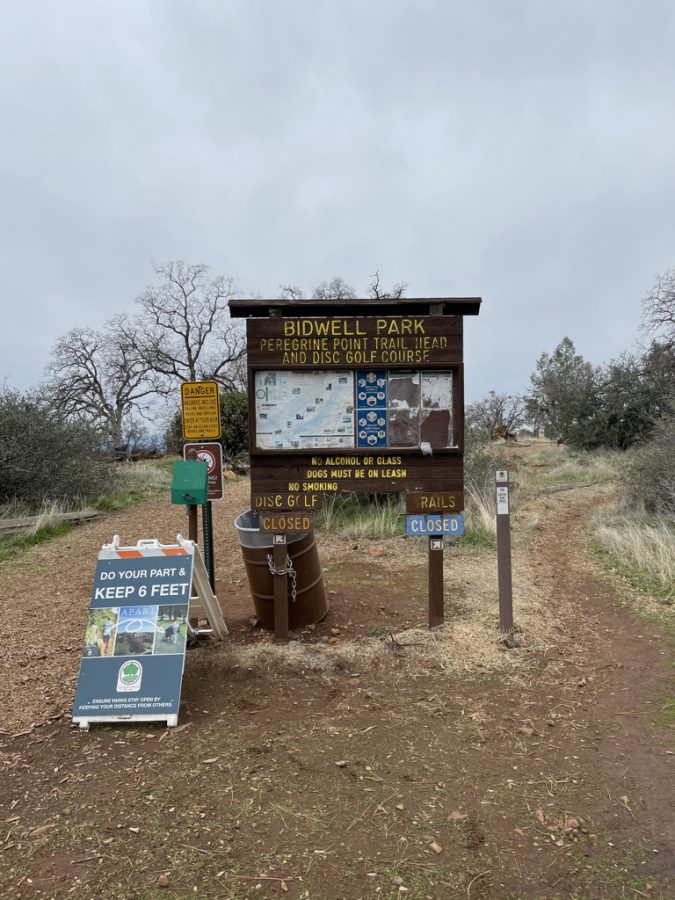 Entrance to Bidwell Frisbee Golf Course
