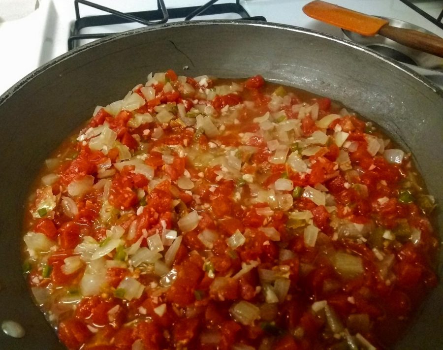 This is what your onion, garlic, tomato and chili mixture should look like by the end of step 3. Feb. 5, 2021