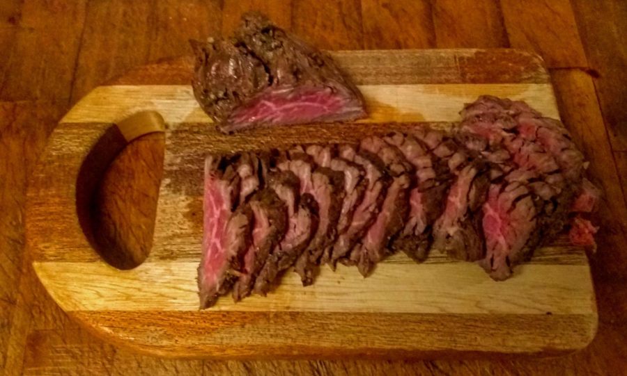 Grilled+hanger+steak+marinated+as+carne+asada.+Photo+by+Ian+Hilton.