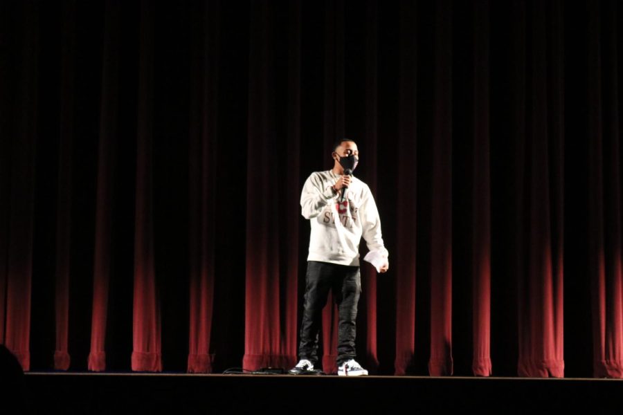 Juawon Anderson, one of the MAC nights MCs. 
