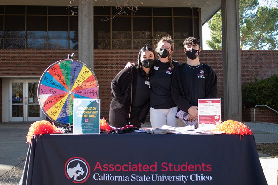 Associated Students tabling outside of Plumas Hall on Jan. 25. Photo taken by Ava Norgrove. 
