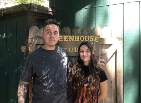 Greenhouse founders Benny Gutierrez (left) and Natalie Katsikas (right) at the 2021 Summer Art Fair