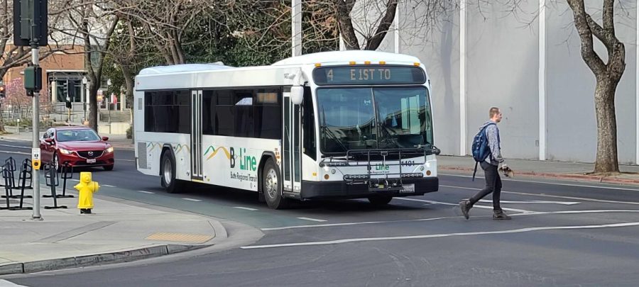 B-Line bus #4 on February 9, 2022.