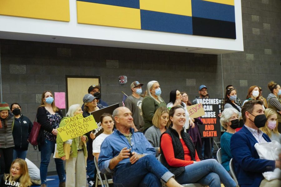 An audience of around 200 guests joined the Chico Unified School District Board of Education regular meeting at Marigold Elementary School on Feb. 16. Photo taken by Jolie Asuncion