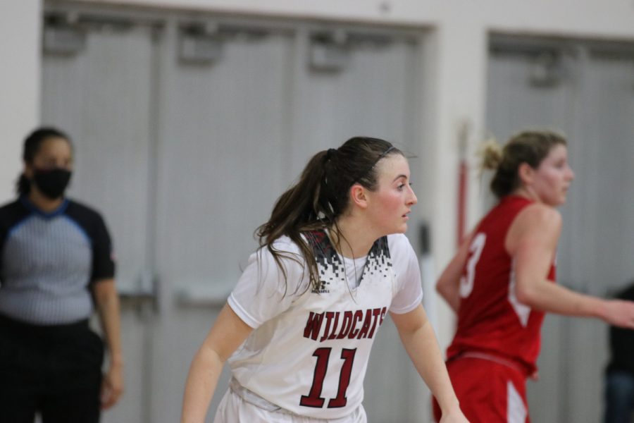 Wildcat Morgan Mathis during the game against the Pioneers on Feb. 26