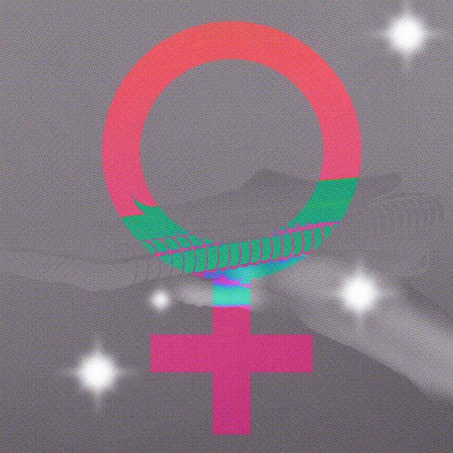 Womens History Month graphic: female gender symbol