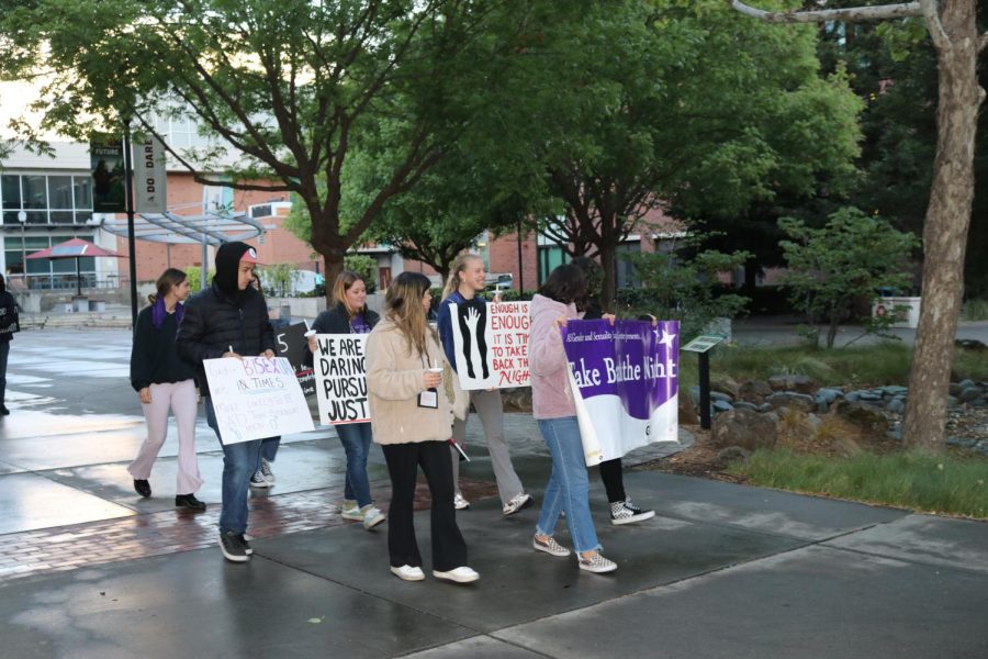 GSECs annual Take Back the Night March in 2022. This years march will take place on April 25 Photo by Noah Herbst, April 21. 
