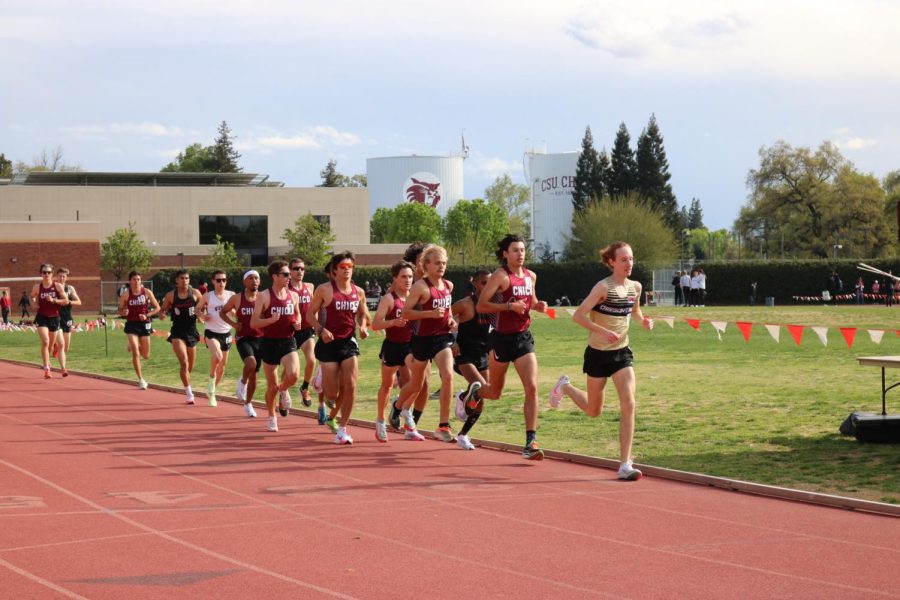 Chico+State+Track+and+Field+team+competing+at+the+Wildcat+Invitational+on+March+19+at+University+Stadium+%2F+Photo+by+Sophia+Pearson