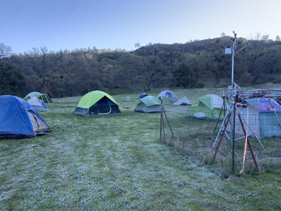 Morning of campsite. Photo taken by Gabriela Rudolph on March 5.