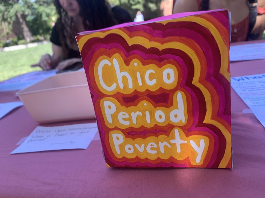 Box filled with students stories with period poverty. Photo taken by Gabriela Rudolph on April 29.