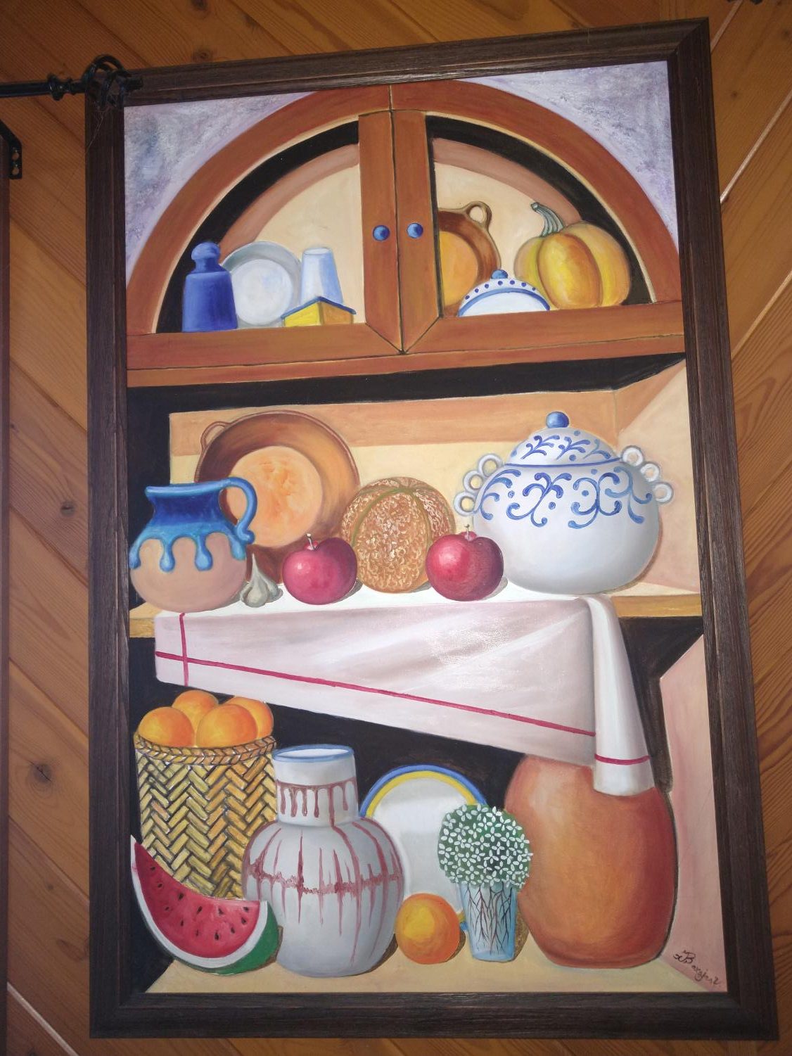 A painting of a pantry.