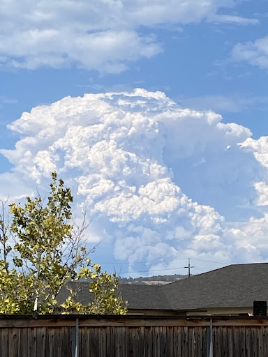The Dixie Fire produces a pyrocumulonimbus cloud, July 19, 2021.