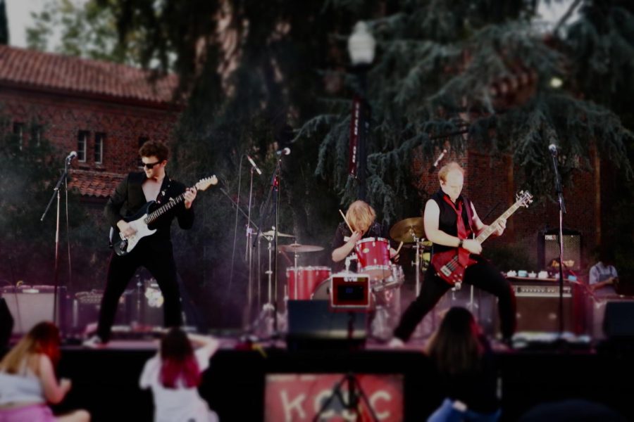 The band, Mark 3 performing at the Battle of the Bands.
