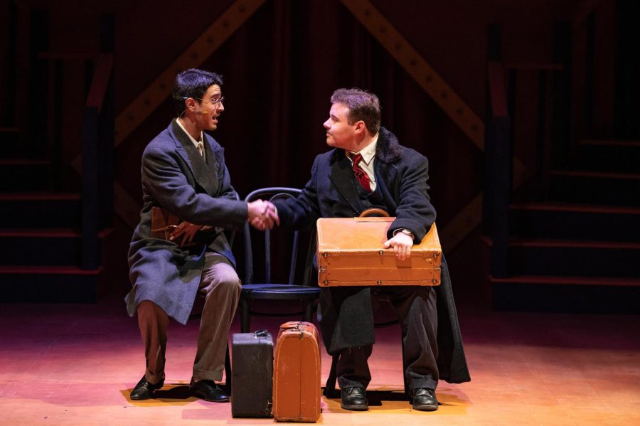 Ali Hoghoughi (left) playing Clifford Bradshaw and William Morse (Right) playing Ernest Ludwig. Photo by Matt Bates.