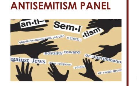 flyer on antisemitism panel