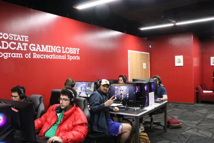 Wildcat Gaming Lobby located in Whitney Hall entrance located on Warner Street side of the building. Photographed by Wyatt Alpert March 25.