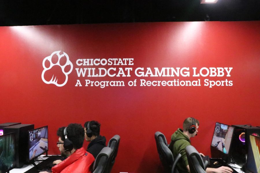 Wildcat Gaming Lobby located in Whitney Hall entrance located on Warner Street side of the building. Photographed by Wyatt Alpert March 25.