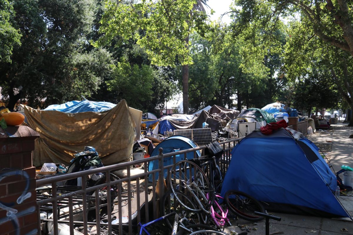 Depot+Park+the+day+before+city+officials+cleared+out+the+homeless+encampment.+Photo+taken+August+30+by+Molly+Myers.