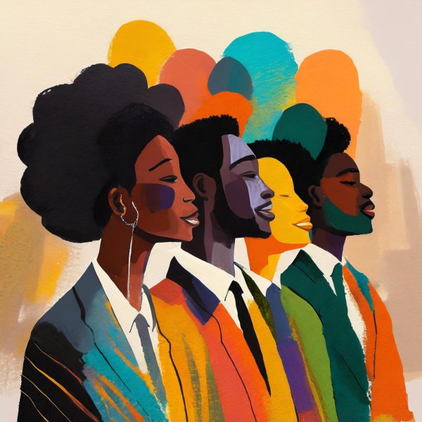 Celebrating Black History Month together. Image created by Adobe Firefly generative AI. 